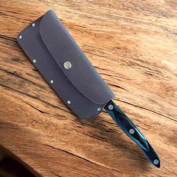 CUTCO #1737 Meat Cleaver & Leather Sheath - Picture 4 of 9